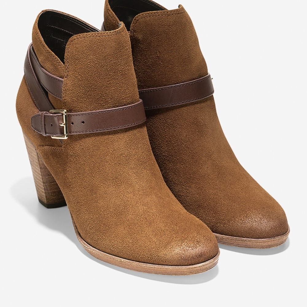 Cole Haan Olive Suede Bootie - Picture 5 of 5